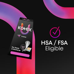 Kotex etiqueta de ingredientes sin fragancia ni cloro elemental
