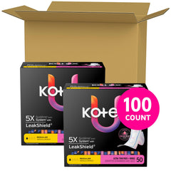 Kotex toalla desplegada mostrando perfil ultradelgado y ajuste cómodo