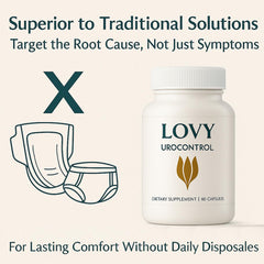 KOVGOCY Lovy Urocontrol etiqueta con ingredientes clave y transparencia informativa