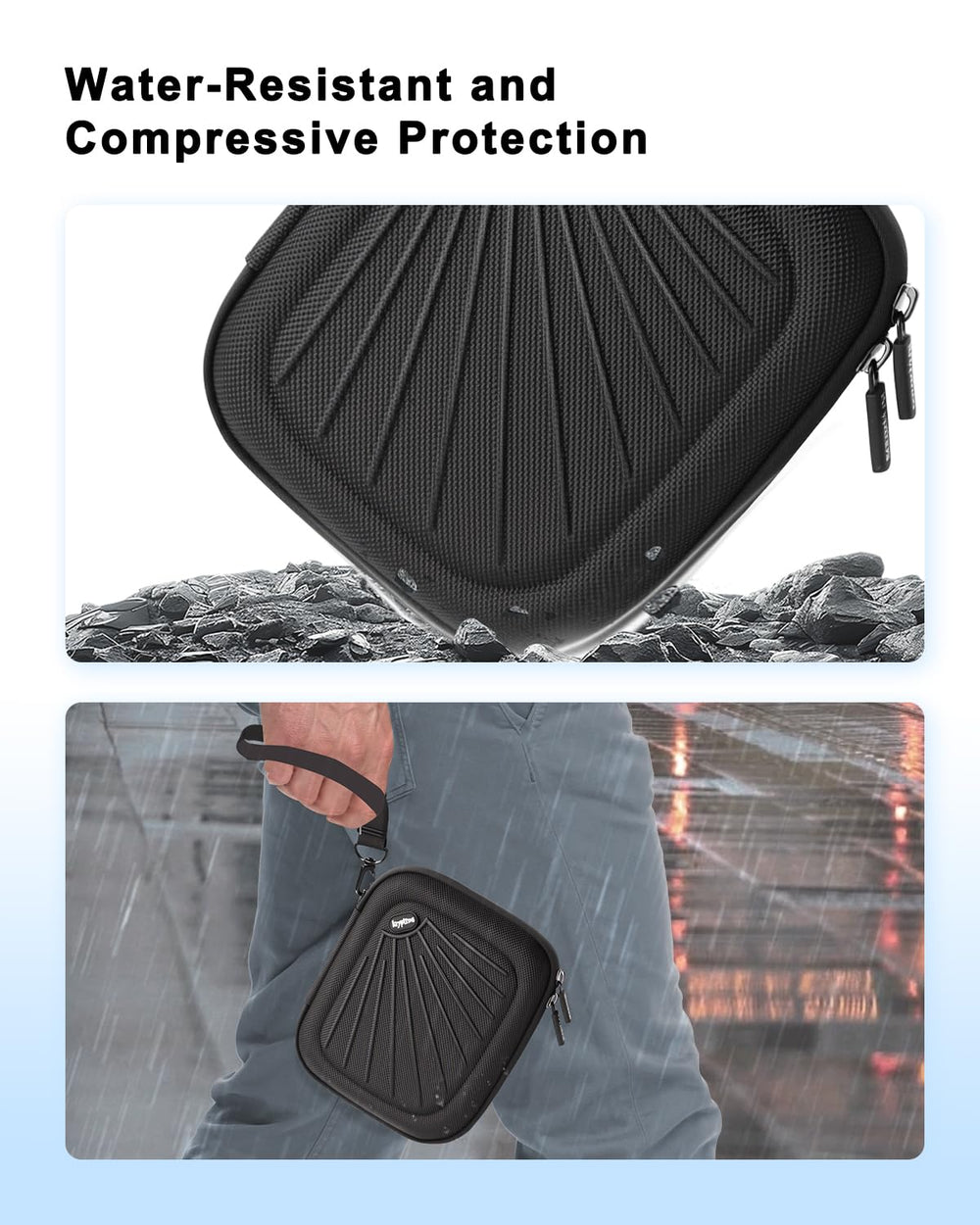 Krypthos bolsillo de malla con accesorios para mejor organización