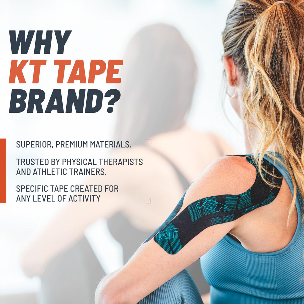 KT Tape Pro Ice comparado en mano para ver tamaño de las tiras