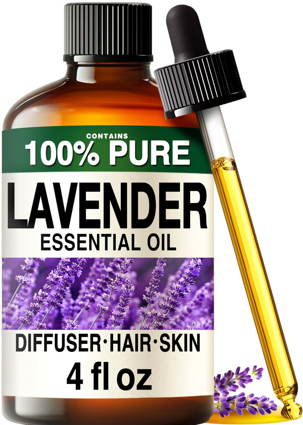 KUKKA aceite de lavanda frasco frontal mostrando presentación de 118 ml para aromaterapia