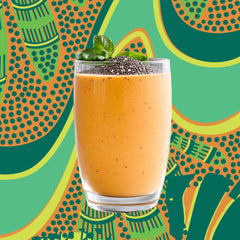 Kuli Kuli Gut Bliss on-the-go mix at desk or gym.