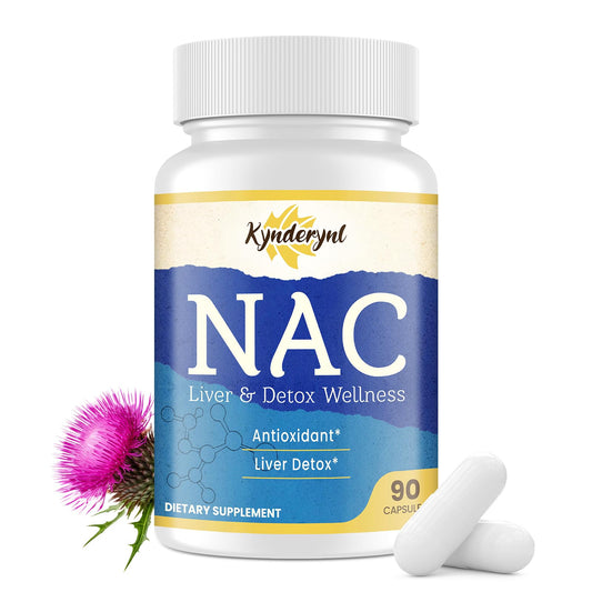 Kynderynl NAC 1000mg: botella lista para uso diario y apoyo antioxidante.