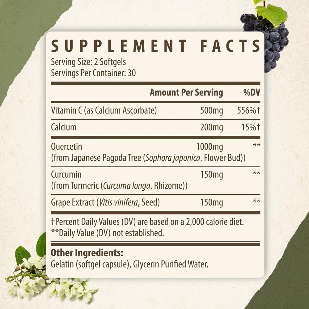 Kynderynl quercetina curcuma mezcla para bienestar diario