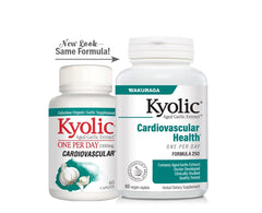 Kyolic etiqueta con información nutricional y controles de calidad