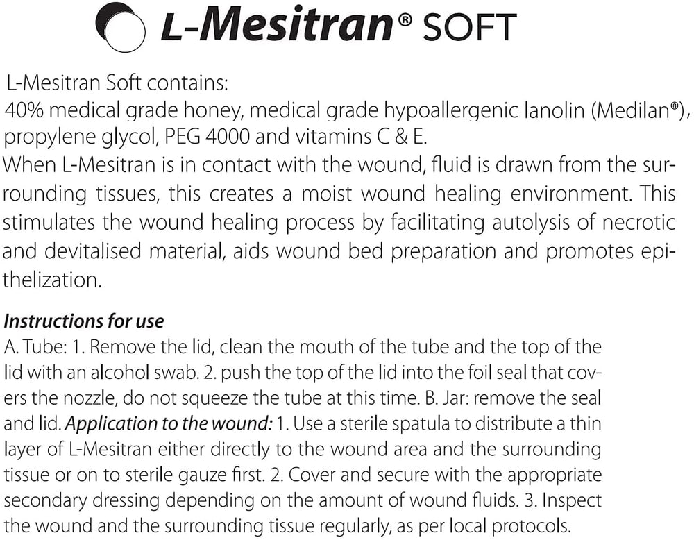 L-Mesitran gel en entorno clínico sugiere uso profesional