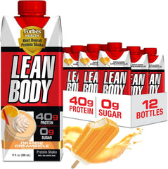 Labrada envase frontal del Lean Body Orange Creamsicle mostrando etiqueta y beneficios