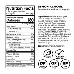 Laird Superfood etiqueta nutricional con datos de proteína y fibra