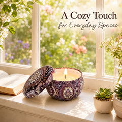 Velas LAJDL ambientando un salón, crea atmósfera acogedora para invitados
