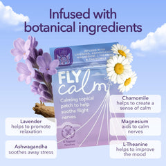 Laki Naturals parche aplicado en muñeca para alivio discreto durante vuelo