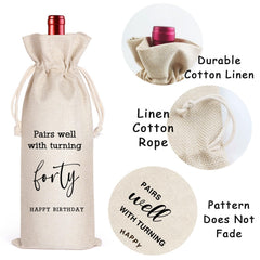 LANBAIHE bolsa alojando botella de vino, presentación elegante y fácil