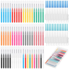 lanjue vista frontal del paquete con 255 piezas para limpieza interdental, variedad beneficiosa