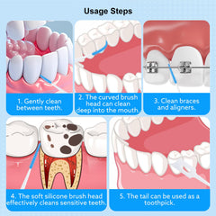 lanjue uso del cepillo entre brackets, mejora limpieza en aparatos