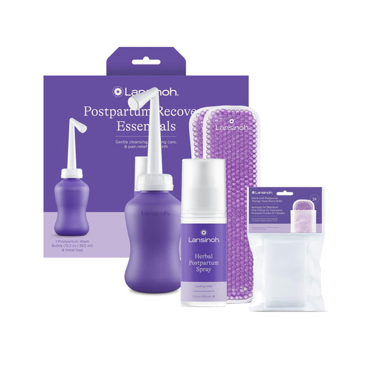 Lansinoh kit empaque frontal mostrando todos los elementos para recuperación rápida