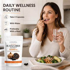 Lanural cápsulas junto a vaso de agua ilustrando incorporación a la rutina