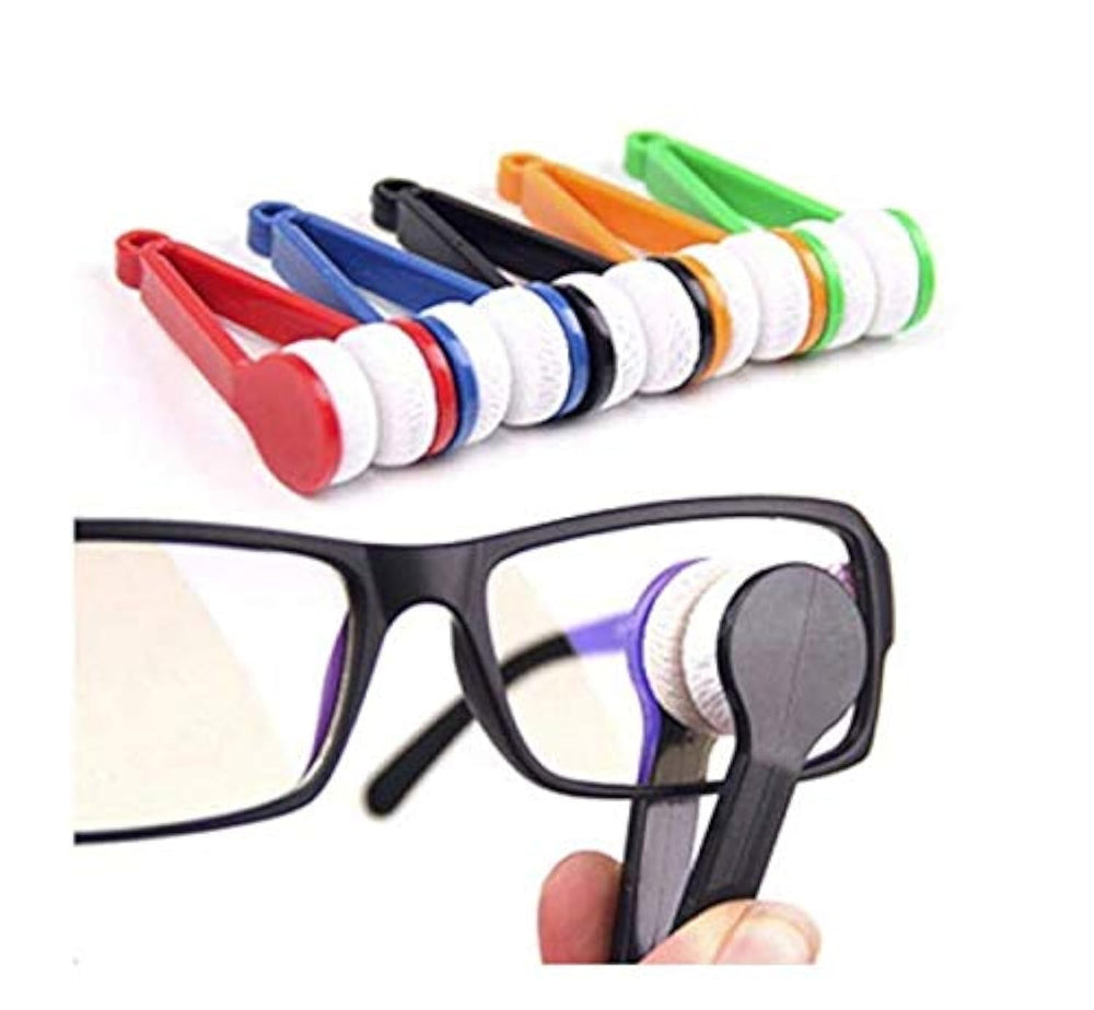 LASSUM paquete frontal de cinco limpiadores para gafas, portable y práctico