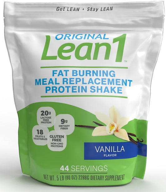 LEAN1 frente del empaque mostrando beneficio nutricional claro