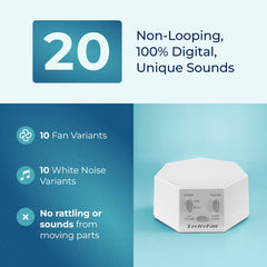 LectroFan controles y volumen precisos para enmascaramiento sonoro