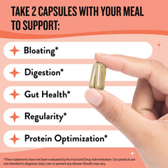 Legendairy Milk cápsula en mano mostrando dosis conveniente y portabilidad