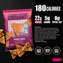 Legendary Foods bolsa individual abierta con chips listas para comer, ideal para llevar y control de porciones