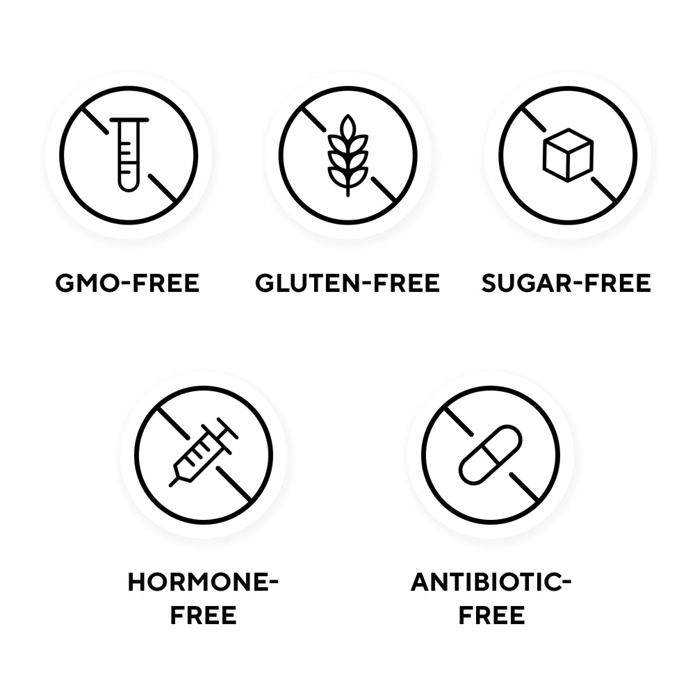 Ingredientes naturales LEGION Casein fresa: endulzado con stevia y eritritol.