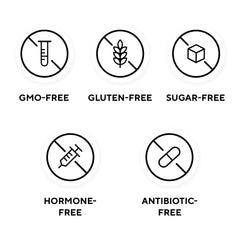 Ingredientes naturales LEGION Casein fresa: endulzado con stevia y eritritol.