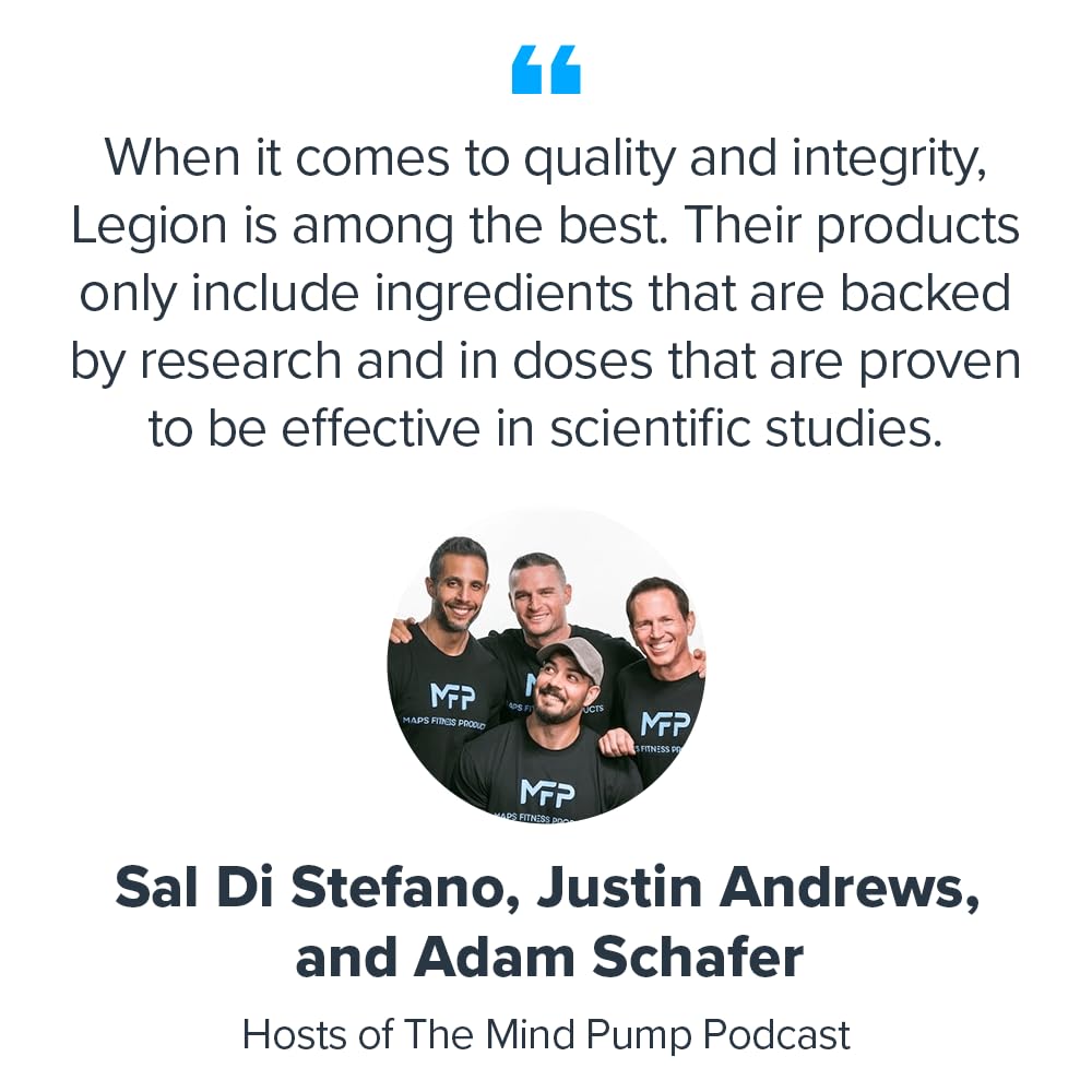 LEGION sello no-OGM y libre de gluten destacando seguridad del producto