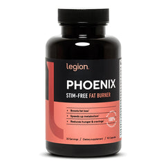 LEGION Phoenix vista frontal del envase mostrando diseño y tamaño
