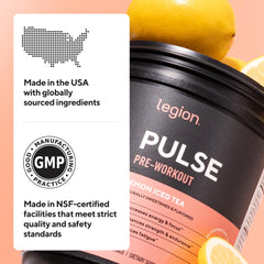 LEGION botella de agua y Pulse en ambiente saludable y refrescante