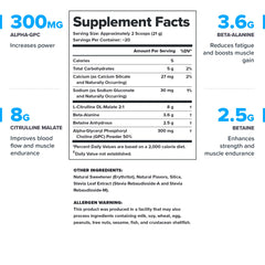 LEGION Pulse powder scoop shows naturally sweetened blend supporting endurance.