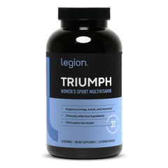 LEGION frasco Triumph frontal mostrando diseño y dosis clara
