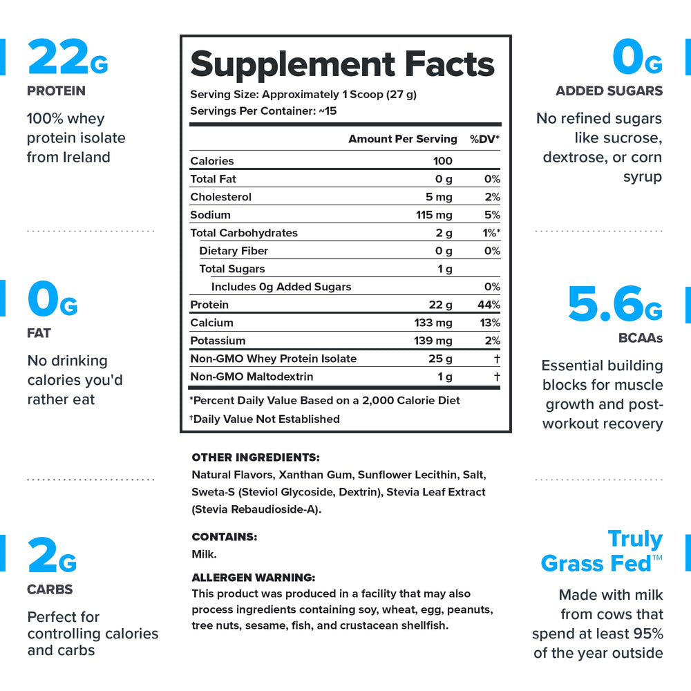 LEGION Whey+ batido de proteína aislada listo para recuperación muscular suave.