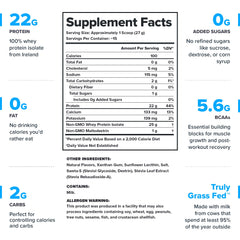 LEGION Whey+ batido de proteína aislada listo para recuperación muscular suave.