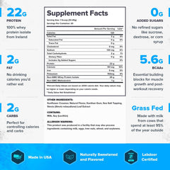 LEGION Whey+ ingredients label confirms no fillers or artificial additives.