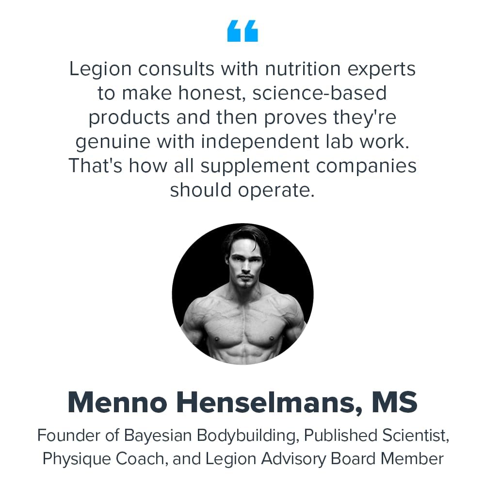 LEGION Whey+ lab certificates validate purity and potency claims.