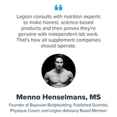 LEGION Whey+ lab certificates validate purity and potency claims.
