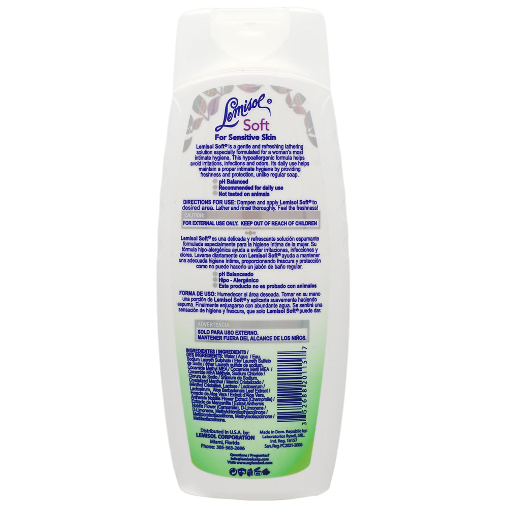 Lemisol textura del gel en primer plano para limpieza suave