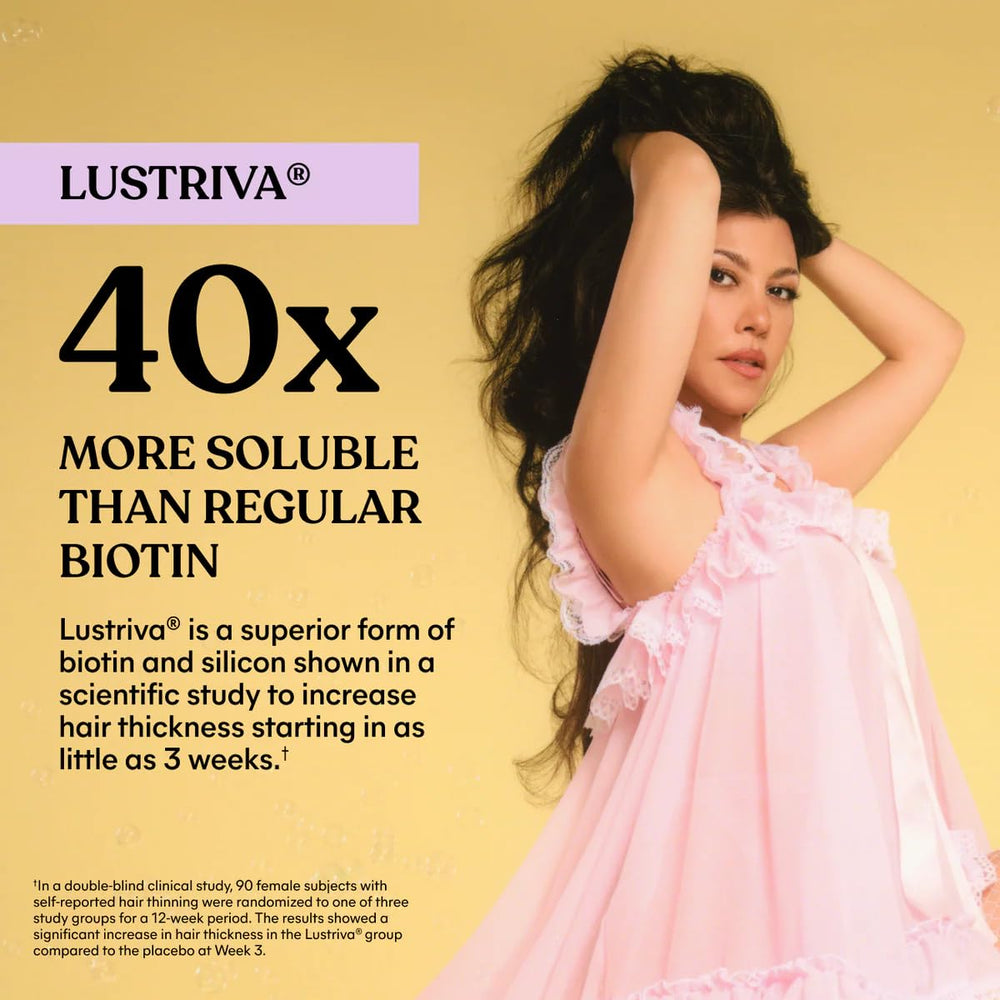 Lemme etiqueta de ingredientes con enfoque en Lustriva y calidad