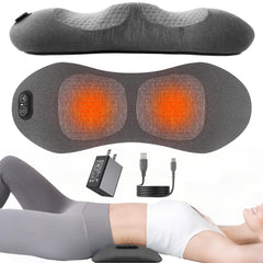 Lewuyoya vista frontal del masajeador lumbar con soporte, comodidad inmediata