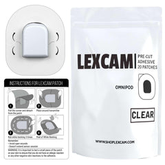 Lexcam parche sobre Omnipod 5 en brazo durante ejercicio provee sujeción