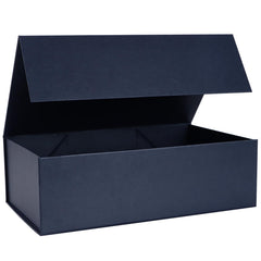 LFBOX caja azul frontal elegante mostrando presentación profesional
