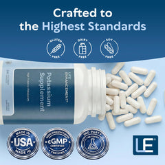 Life Enhancement cápsulas sobre tenedor indicando uso práctico y alta concentración