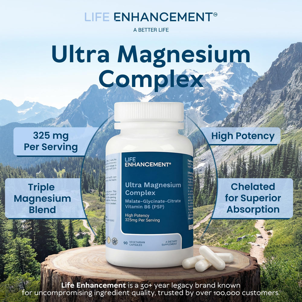 Life Enhancement cápsulas vegetarianas en mano para fácil dosificación