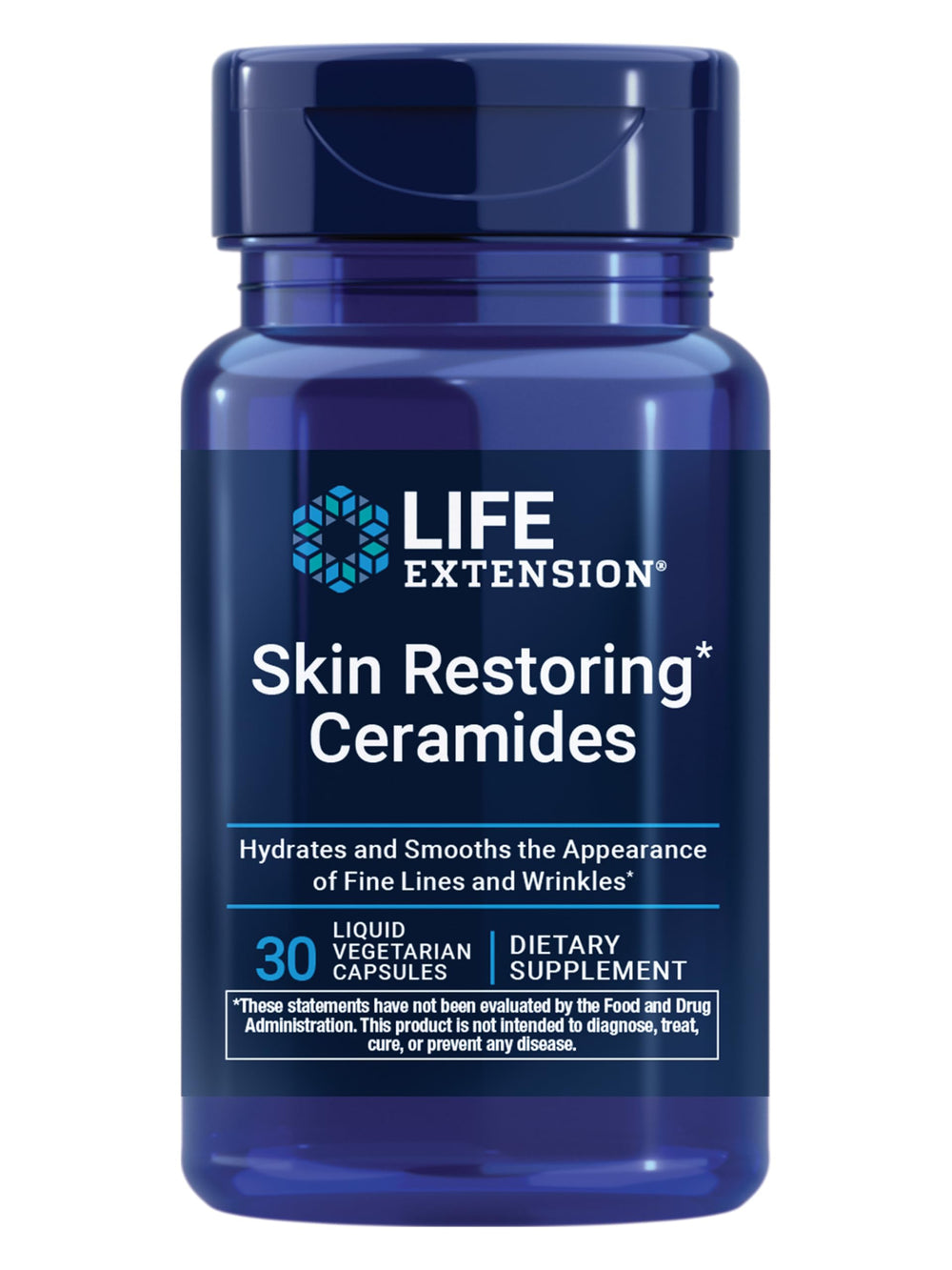 Life Extension frente del envase mostrando diseño y cantidad de cápsulas, confianza de marca y transparencia