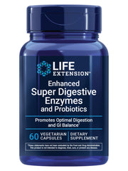 Life Extension envase frontal de 60 cápsulas que muestra la fórmula para digestión