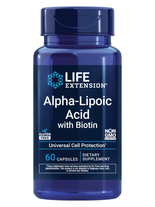 Life Extension frente del empaque mostrando la marca y beneficio antioxidante