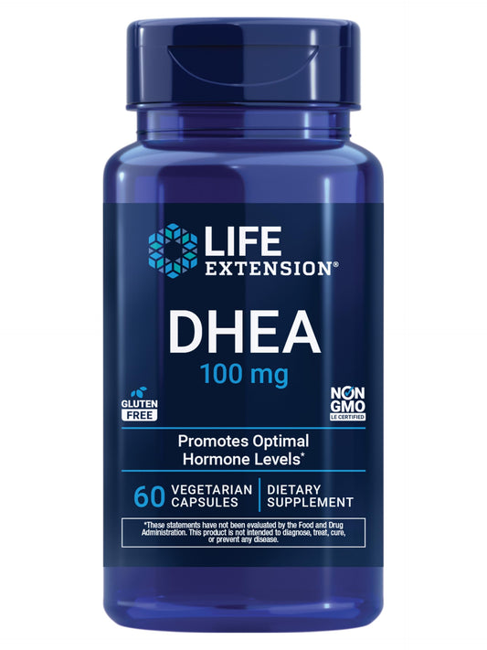 Life Extension envase frontal mostrando etiqueta y dosis para suplementación