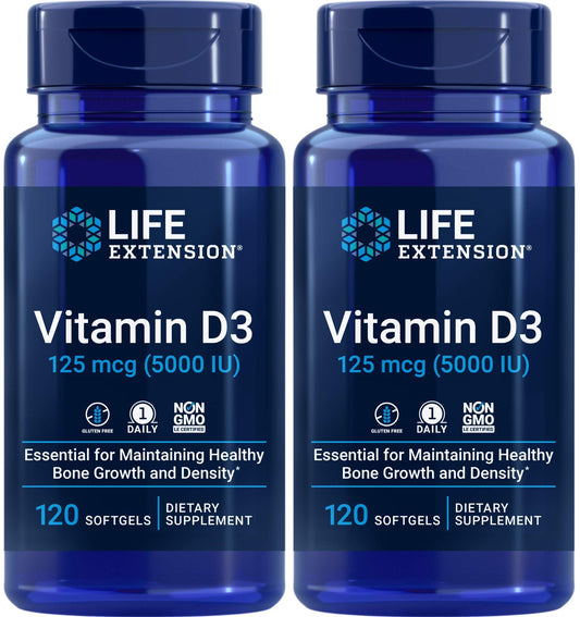 Life Extension frontal del pack mostrando dos frascos y beneficio de suministro prolongado