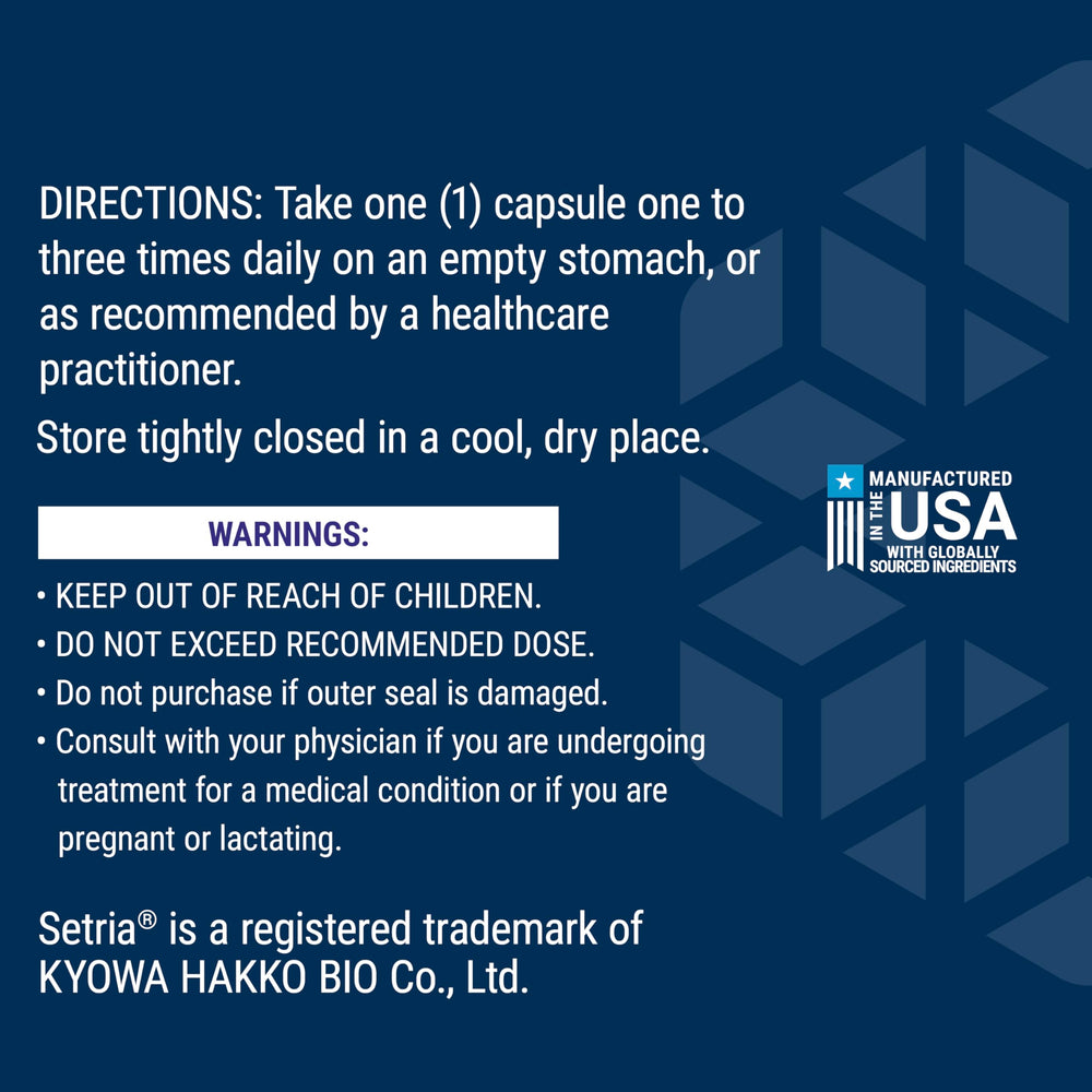 Icono no-GMO en Life Extension Glutatión Cisteína Vitamina C para ingredientes confiables.